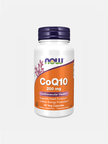 CoQ10 200mg – 60 veg cápsulas – Now