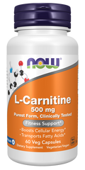L-Carnitine 500 mg Veg Capsules Now Foods